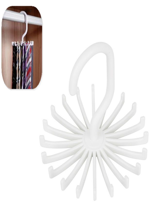 Hot-Sale-White-Black-font-b-Plastic-b-font-Tie-Holder-20-Tie-Organizer-Tie-Rack
