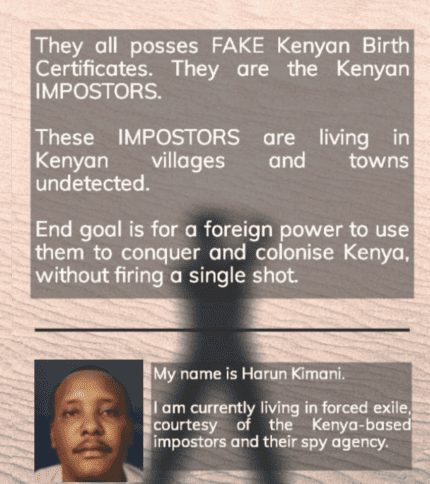 THE KENYAN IMPOSTORS