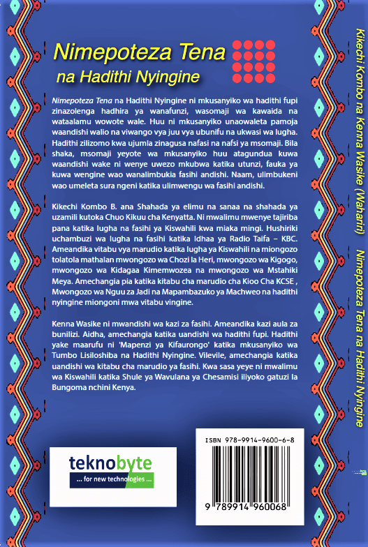 Nimepoteza Tena Back Book Cover
