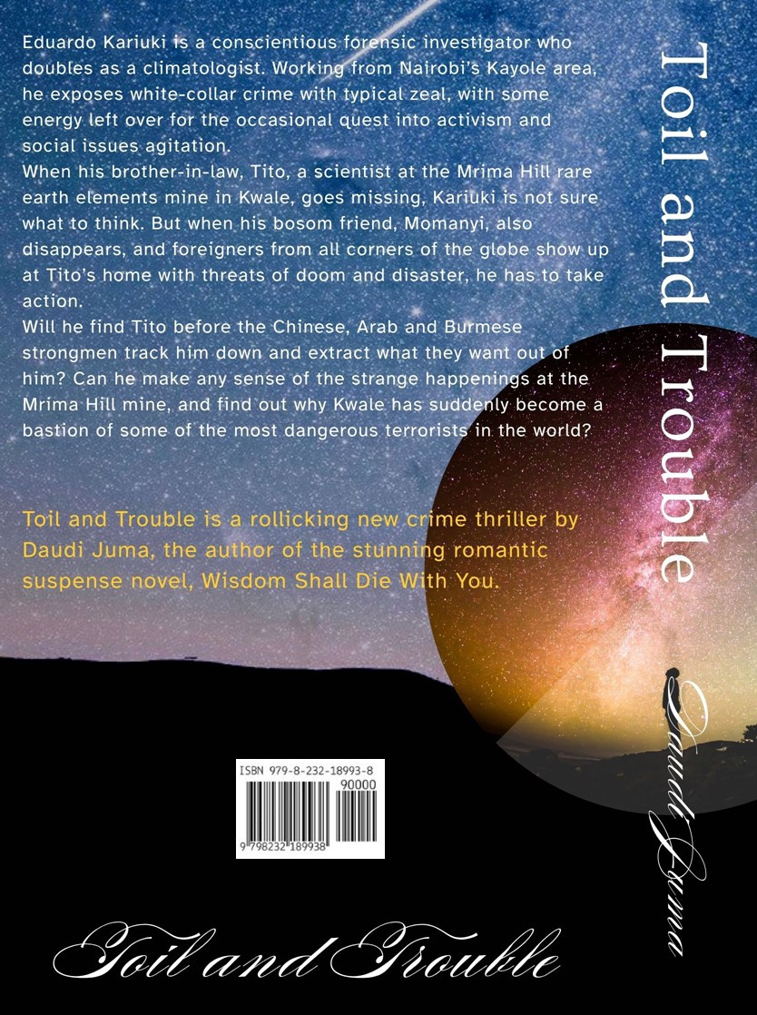 TOIL AND TROUBLE-Back Cover only