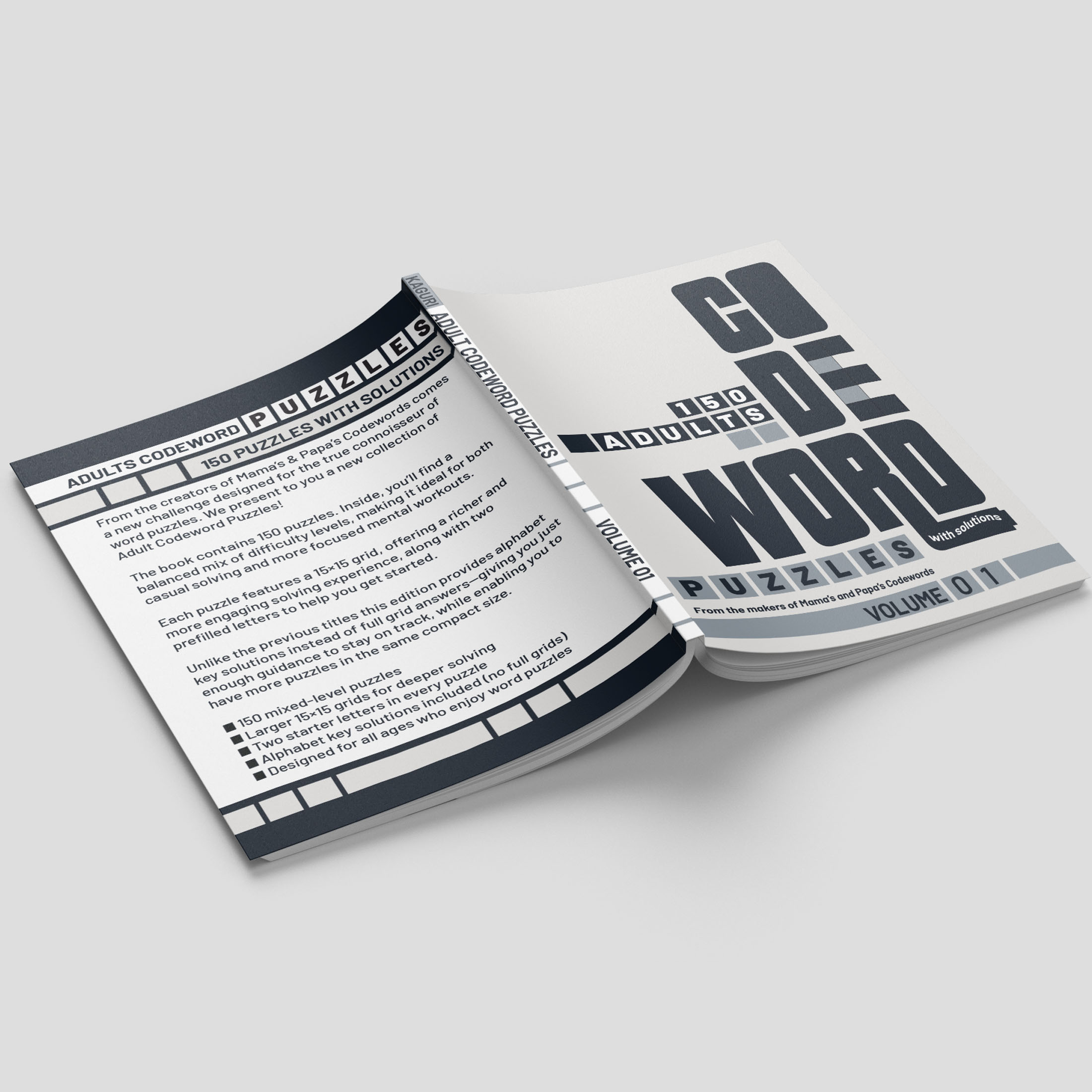 Adult Codewprd Puzzle - 150 Puzzles with Solutions