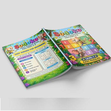 Full Cover Sread of My First Sudoku Book